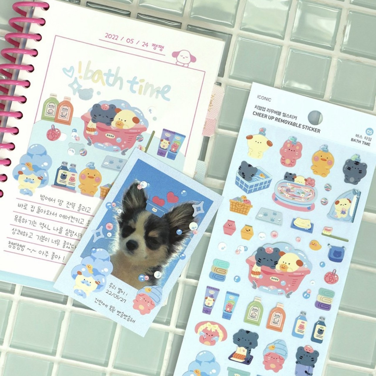 iconic : CHEERUP REMOVABLE SEAL STICKER SET 6種入り