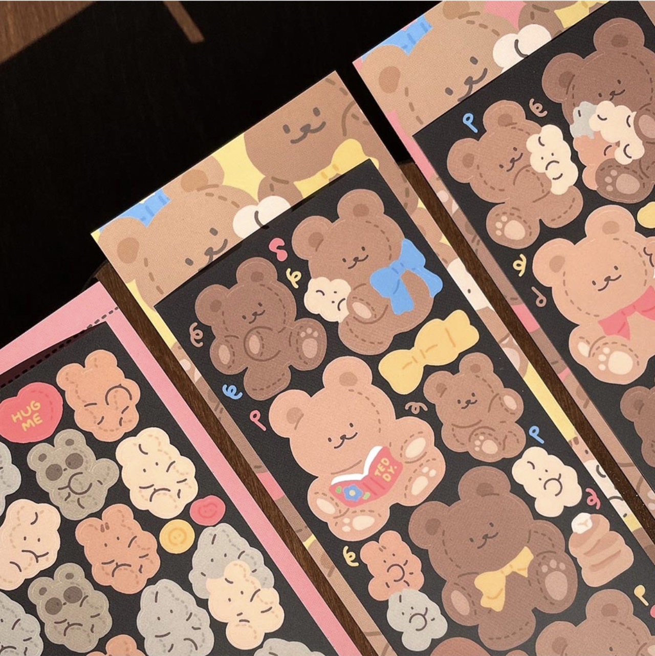 YOONGOO : TEDDY SERIES SEAL STICKER 3種