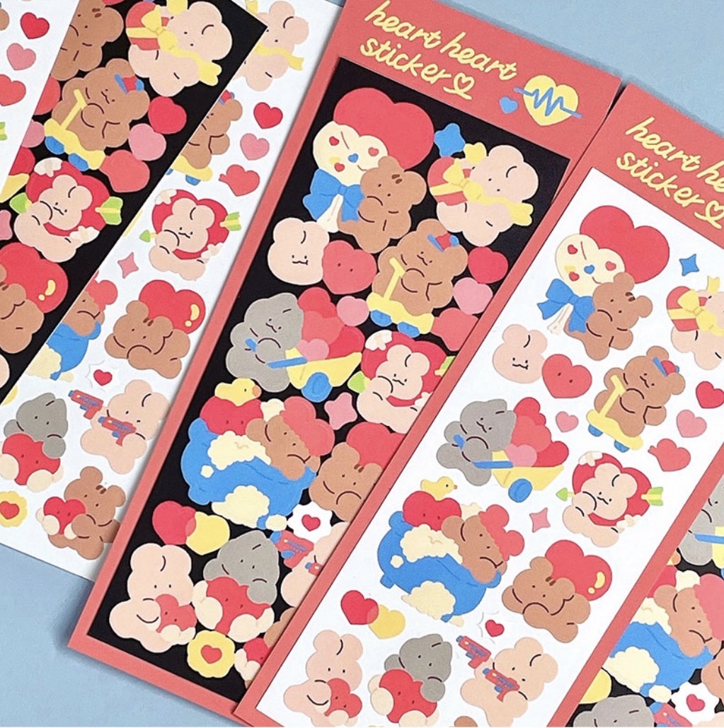 YOONGOO : HEART SEAL STICKER ２種