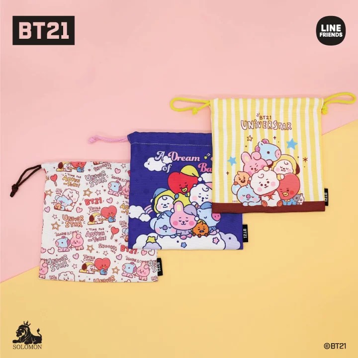 BT21 巾着モバイルポーチ(Mobile_pouch_MBP)
