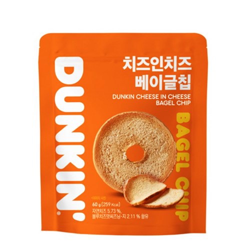 【DUNKIN】チーズINチーズ ベイグルチップ 60g