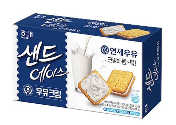 【ヘテ】サンドエース　牛乳クリーム　204g