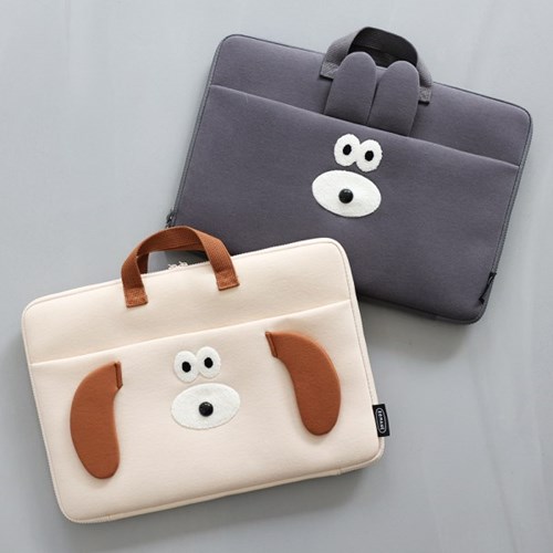 BRUNCH BROTHER: Bunny&Puppy Laptop Pouch 15 type