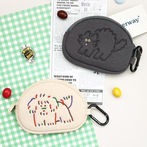 BRUNCH BROTHER: Round card wallet