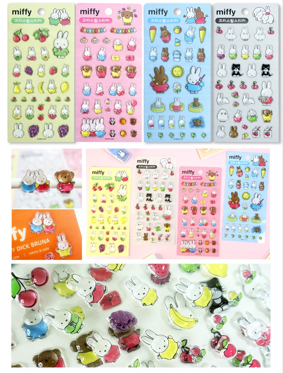 ミッフィクリスタル３Dステッカー