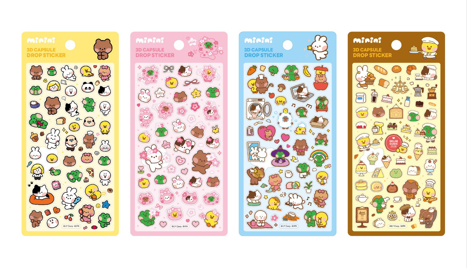 ＊☆＊minii カプセル３Dドロップステッカー