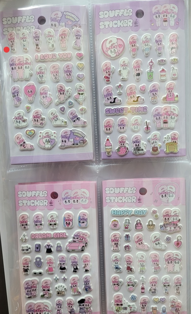 エスターバニーマシュマロステッカー