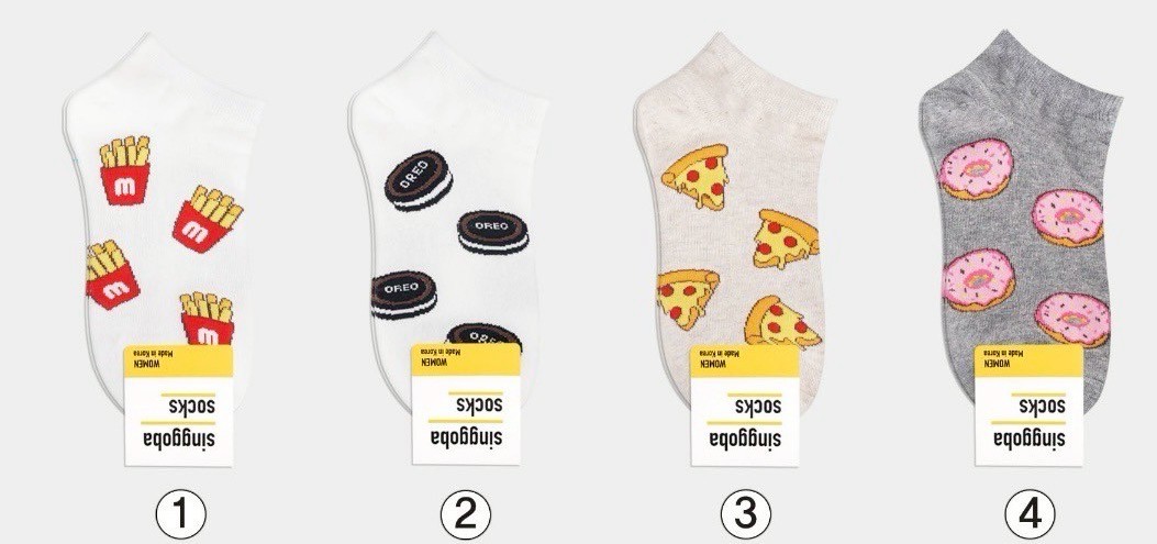 靴下【食べ物MINI】