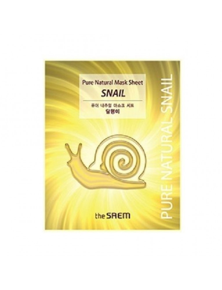 the saem - PURE NATURAL MASK SHEET  SNAIL